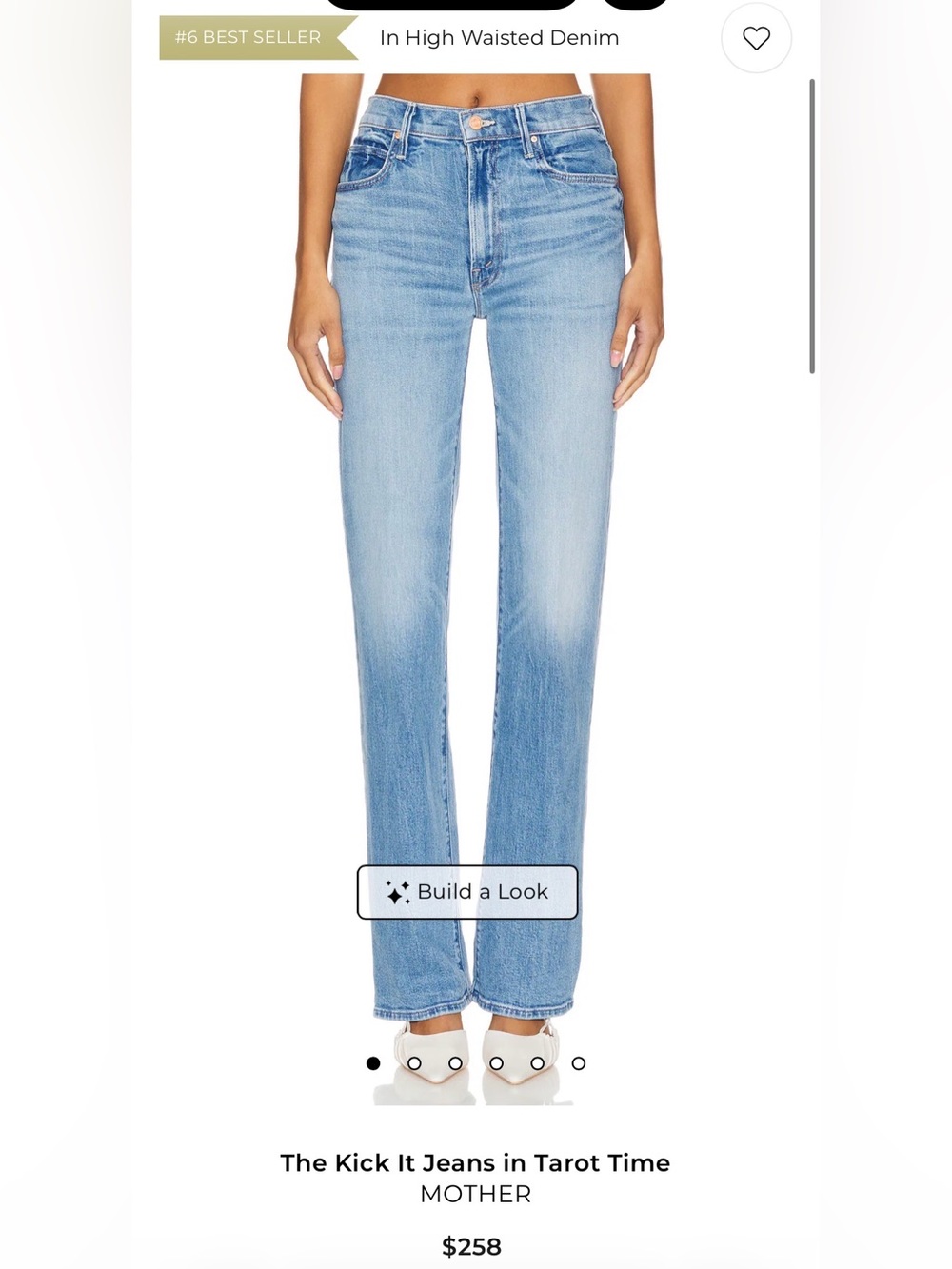 Mother The Kick It Jeans Tarot Time size 28